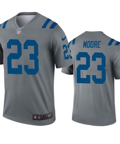 Indianapolis Colts Kenny Moore Gray Inverted Legend Jersey - Robokeg