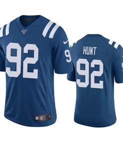 Indianapolis Colts Margus Hunt Royal 100th Season Vapor Limited Jersey - Robokeg