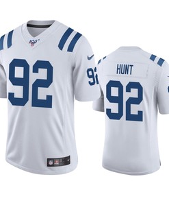 Indianapolis Colts Margus Hunt White 100th Season Vapor Limited Jersey - Robokeg