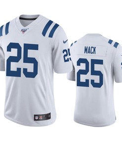 Indianapolis Colts Marlon Mack White 100th Season Vapor Limited Jersey - Robokeg