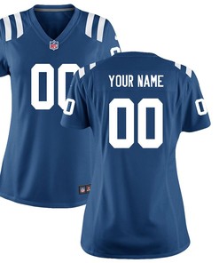 Indianapolis Colts Nike Womens Custom Game Jersey - Royal - Robokeg