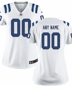 Indianapolis Colts Nike Womens Custom Game Jersey - White - Robokeg