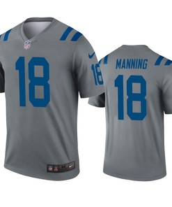 Indianapolis Colts Peyton Manning Gray Inverted Legend Jersey - Robokeg