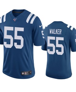 Indianapolis Colts Phillip Walker Royal 100th Season Vapor Limited Jersey - Robokeg
