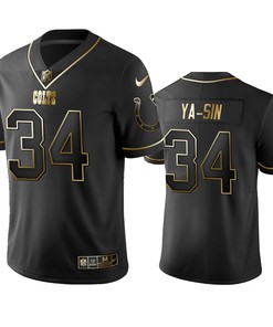 Indianapolis Colts Rock Ya-sin Black 2019 Vapor Limited Golden Edition Jersey - Robokeg
