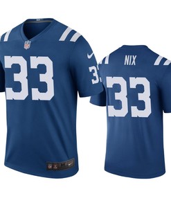 Indianapolis Colts Roosevelt Nix Royal Color Rush Legend Jersey - Robokeg