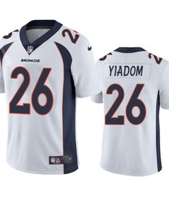 Isaac Yiadom Denver Broncos White Vapor Limited Jersey - Robokeg