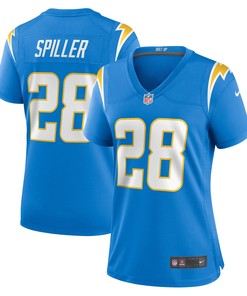 Isaiah Spiller Los Angeles Chargers Womens Game Jersey - Powder Blue Nfl - Robokeg
