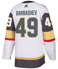 Ivan Barbashev 49 Vegas Golden Knights Stanley Cup 2023 Champions Patch Away Breakaway Men Jersey - White - Robokeg