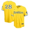 J.D. Martinez 28 Boston Red Sox City Connect Jersey - Gold/Light Blue - Robokeg