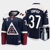 J.T. Compher 37 Colorado Avalanche 2022 Stanley Cup Finals Navy Jersey Alternate - Robokeg