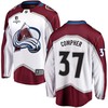 J.T. Compher 37 Colorado Avalanche Stanley Cup 2023 Playoffs Patch Away Breakaway Men Jersey - White - Robokeg