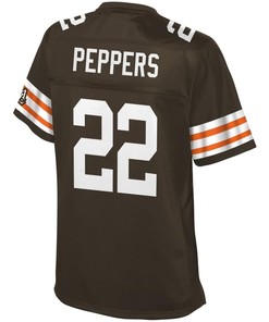 Jabrill Peppers Cleveland Browns Nfl Pro Line Womens Historic Logo Player Jersey - Brown - Robokeg