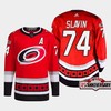 Jaccob Slavin 74 Carolina Hurricanes Red Jersey 2022-23 Third 25th Anniversary - Robokeg