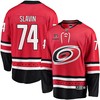 Jaccob Slavin 74 Carolina Hurricanes Stanley Cup 2023 Playoffs Patch Home Breakaway Men Jersey - Red - Robokeg
