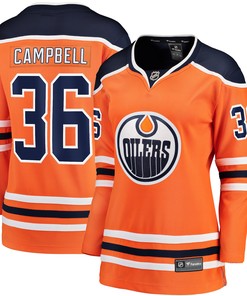 Jack Campbell Edmonton Oilers Fanatics Branded Womens Home Breakaway Player Jersey - Orange Nhl - Robokeg