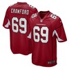 Jack Crawford Arizona Cardinals Game Jersey - Cardinal Nfl - Robokeg