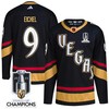 Jack Eichel 9 Vegas Golden Knights 2023 Stanley Cup Champions Patch Special Edition 2.0 Breakaway Jersey - Black - Robokeg