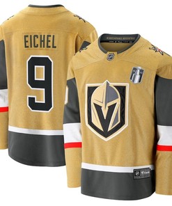 Jack Eichel 9 Vegas Golden Knights 2023 Stanley Cup Final Home Breakaway Player Jersey - Gold - Robokeg