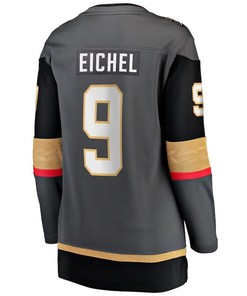 Jack Eichel 9 Vegas Golden Knights Women's 2023 Stanley Cup Champions Alternate Breakaway Jersey - Black - Robokeg