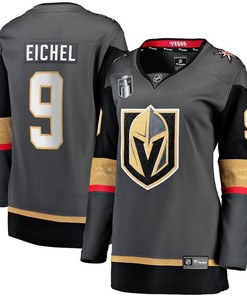 Jack Eichel 9 Vegas Golden Knights Women's 2023 Stanley Cup Final Alternate Breakaway Player Jersey - Black - Robokeg