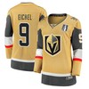 Jack Eichel 9 Vegas Golden Knights Women's 2023 Stanley Cup Final Home Breakaway Player Jersey - Gold - Robokeg