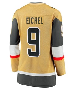 Jack Eichel 9 Vegas Golden Knights Women's 2023 Stanley Cup Final Home Breakaway Player Jersey - Gold - Robokeg
