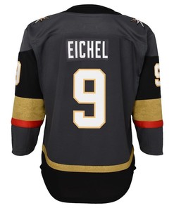 Jack Eichel 9 Vegas Golden Knights Youth 2023 Stanley Cup Final Alternate Jersey - Black - Robokeg