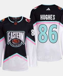 Jack Hughes 86 New Jersey Devils 2023 All-Star Game Jersey Black Equipment - Robokeg