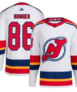 Jack Hughes 86 New Jersey Devils Reverse Retro 2.0 Jersey - White - Robokeg