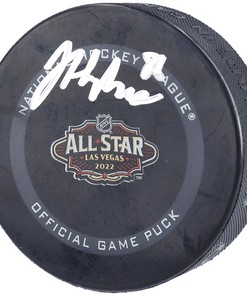 Jack Hughes New Jersey Devils Autographed 2022 Nhl All-star Game Official Game Puck - Robokeg
