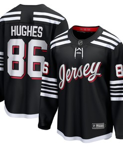 Jack Hughes New Jersey Devils Fanatics Branded Alternate Premier Breakaway Player Jersey - Black Nhl - Robokeg