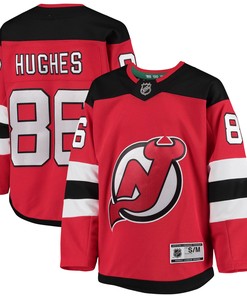Jack Hughes New Jersey Devils Home Premier Player Jersey - Red Nhl - Robokeg
