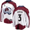 Jack Johnson 3 Colorado Avalanche Stanley Cup 2023 Playoffs Patch Away Breakaway Men Jersey - White - Robokeg