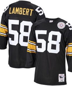 Jack Lambert Pittsburgh Steelers Mitchell & Ness 1975 Authentic Retired Player Jersey - Black Nfl - Robokeg
