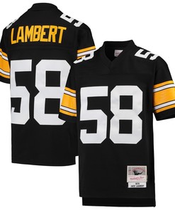 Jack Lambert Pittsburgh Steelers Mitchell & Ness 1976 Legacy Retired Player Jersey - Black Nfl - Robokeg