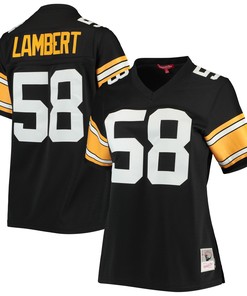 Jack Lambert Pittsburgh Steelers Mitchell & Ness Womens Legacy Replica Player Jersey - Black Nfl - Robokeg