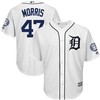 Jack Morris Detroit Tigers Hall Of Fame Induction Patch Cool Base Jersey - White - Robokeg