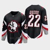 Jack Quinn 22 Buffalo Sabres 2022-23 Goathead Third Premier Breakaway Player Black Jersey - Robokeg