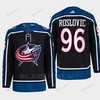 Jack Roslovic 96 Reverse Retro 2.0 2022 Columbus Blue Jackets Navy Jersey Primegreen - Robokeg