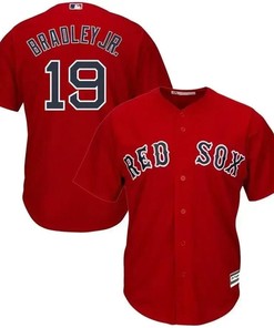 Jackie Bradley Jr. Boston Red Sox Alternate Official Cool Base Player Jersey - Scarlet - Robokeg