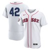 Jackie Robinson Boston Red Sox Authentic Player Jersey - White Mlb - Robokeg
