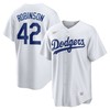 Jackie Robinson Brooklyn Dodgers Home Cooperstown Collection Player Jersey - White Mlb - Robokeg