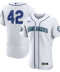 Jackie Robinson Seattle Mariners Authentic Player Jersey - White Mlb - Robokeg