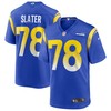 Jackie Slater Los Angeles Rams Game Retired Player Jersey - Royal Nfl - Robokeg