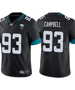 Jacksonville Jaguars 25th Anniversary Calais Campbell Black Vapor Limited Jersey - Robokeg