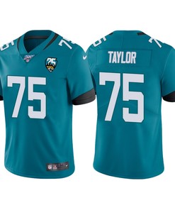 Jacksonville Jaguars 25th Anniversary Jawaan Taylor Teal Vapor Limited Jersey - Robokeg