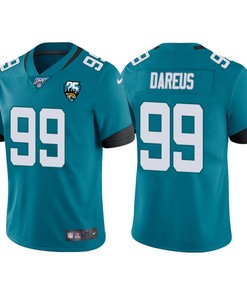 Jacksonville Jaguars 25th Anniversary Marcell Dareus Teal Vapor Limited Jersey - Robokeg