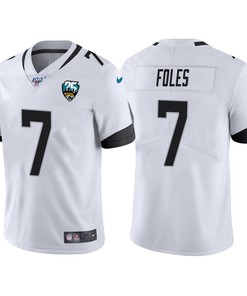 Jacksonville Jaguars 25th Anniversary Nick Foles White Vapor Limited Jersey - Robokeg