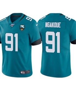 Jacksonville Jaguars 25th Anniversary Yannick Ngakoue Teal Vapor Limited Jersey - Robokeg